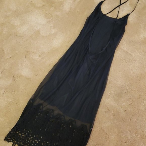 Blanc crochet bottom mesh dress, S. - Picture 12 of 14